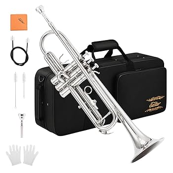 管楽器・吹奏楽器 Eastar ETR-380 Gold Standard Trumpet Bb Eastar Bb Trumpet Standard Trumpet Set for Student Beginner